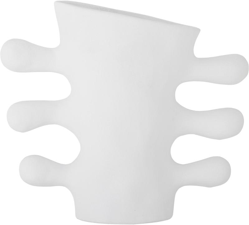 Pernilla Vase Hvid H26x12 5x29 Stentøj