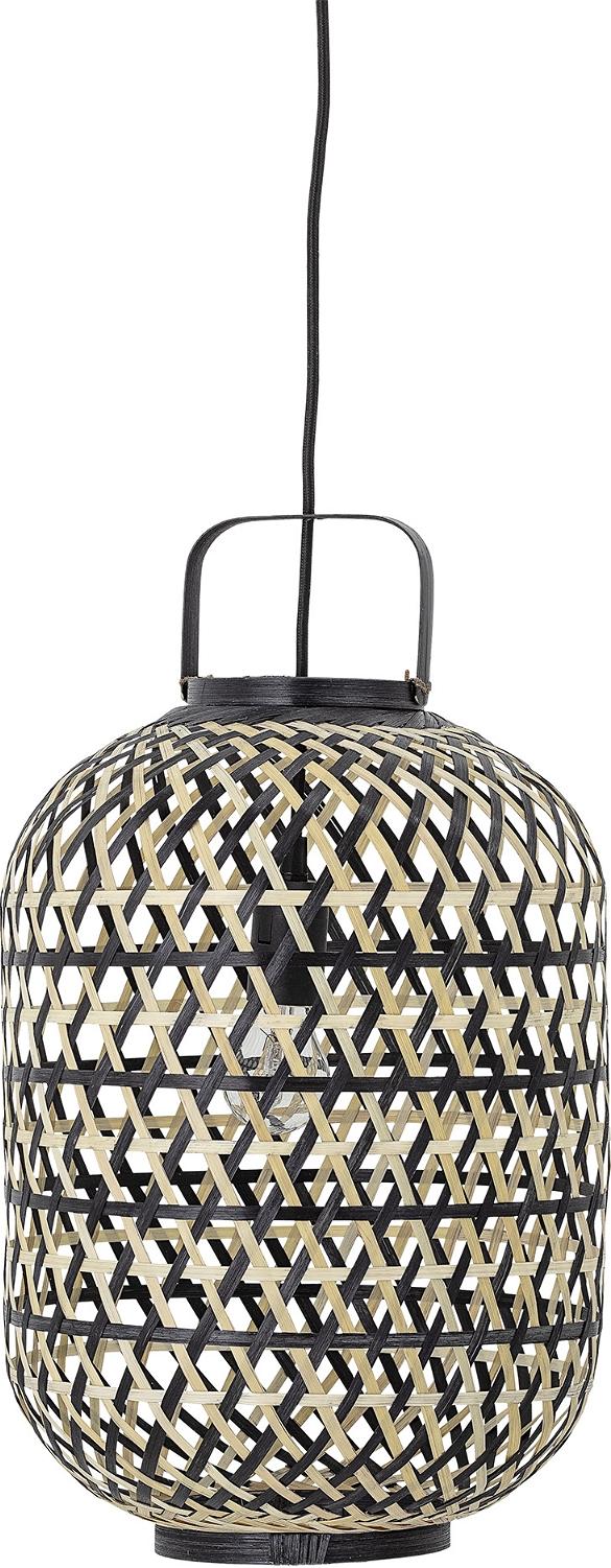 Sora Hængelampe i Sort Bambus - Elegant Design fra Bloomingville