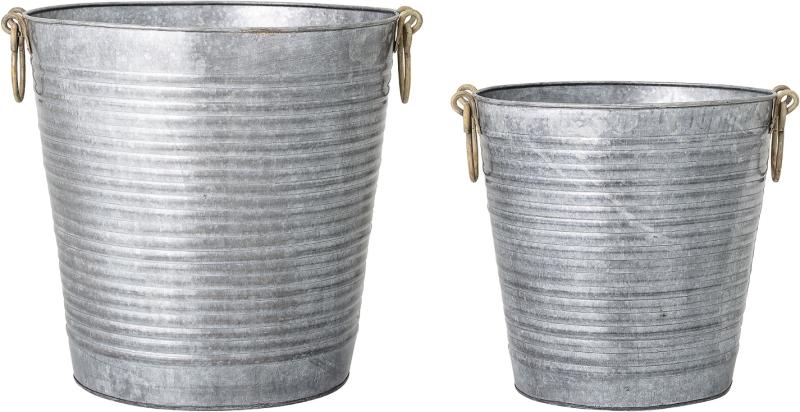 Jolle Urtepotte Grå Metal