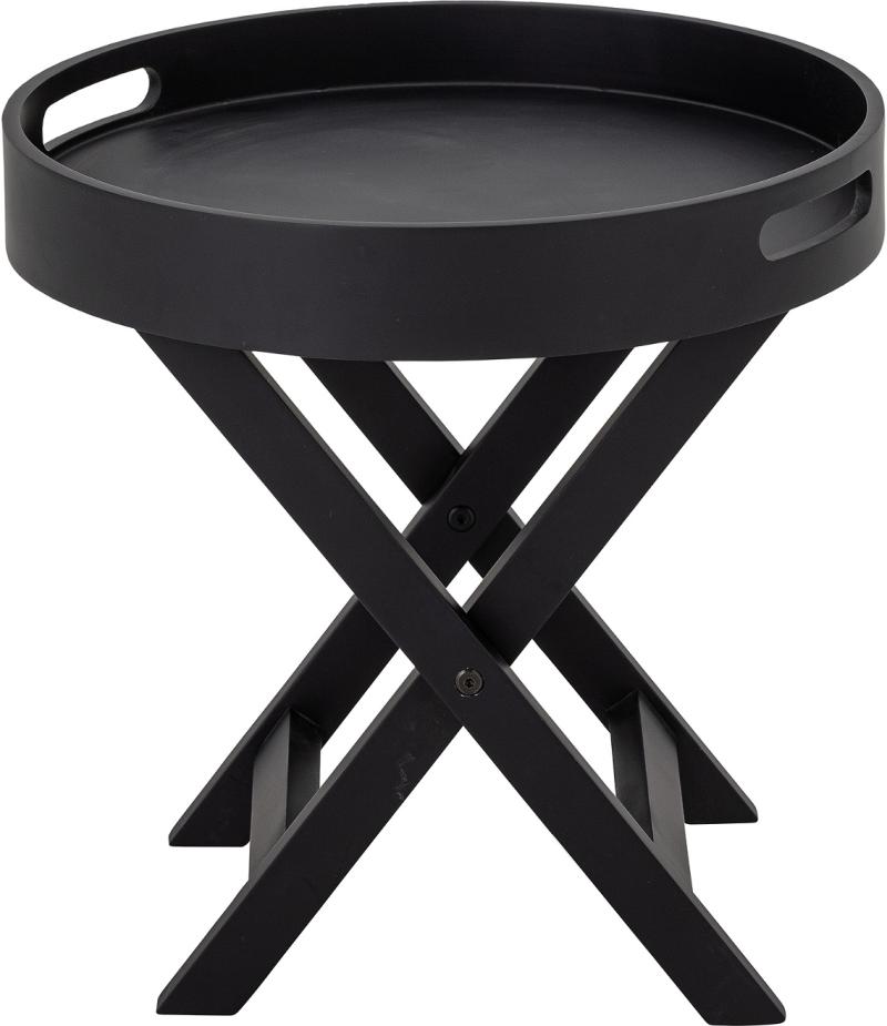 Freya Sidebord i Sort Gummitræ – Elegant Design til Stuen