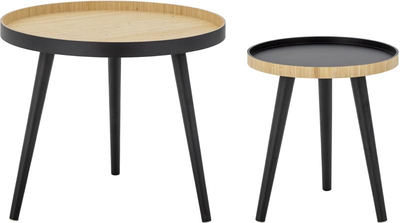 Elegant sort sofabord fra Bloomingville - Cappuccino serie