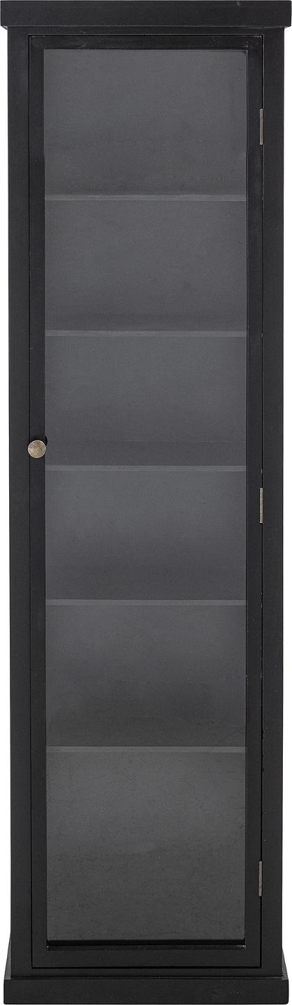 Emilio Vitrineskab i Sort - Elegant og Funktionelt Design