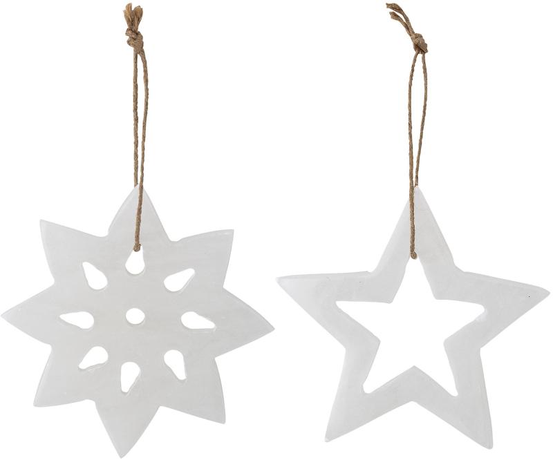 Otta Ornament i Hvid - Elegant Julepynt fra Bloomingville
