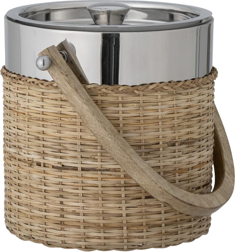 Colette Is Spand i Sølv med Mangotræ og Rattan