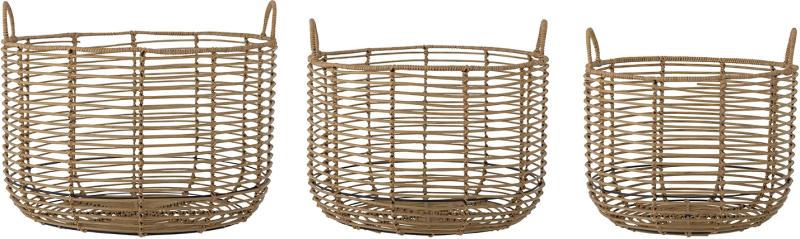 Mekkel Kurv i Natur Polyrattan – Elegant Opbevaring