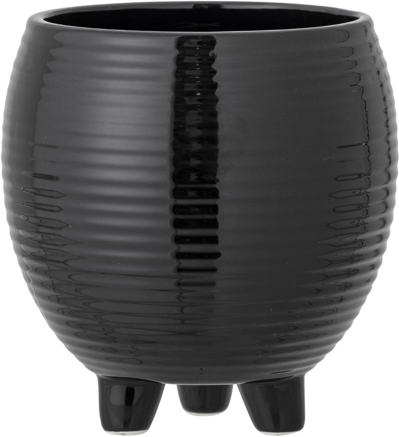 Elegant Urtepotteskjuler i Sort Keramik fra Bloomingville