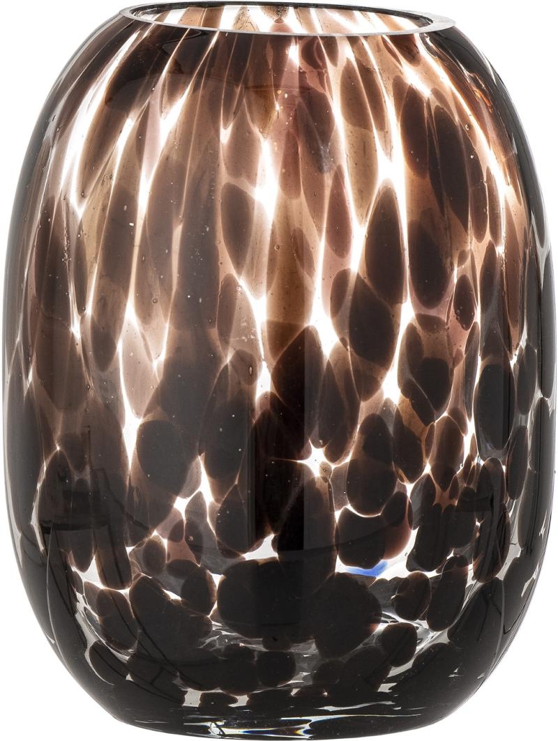 Crister Vase i Brun Glas fra Bloomingville - Elegant Dekorativ