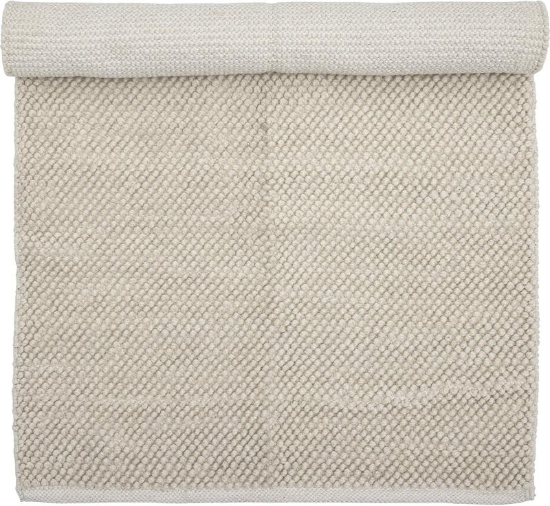 Madeleine Tæppe i Hvid Uld - Minimalistisk Elegance