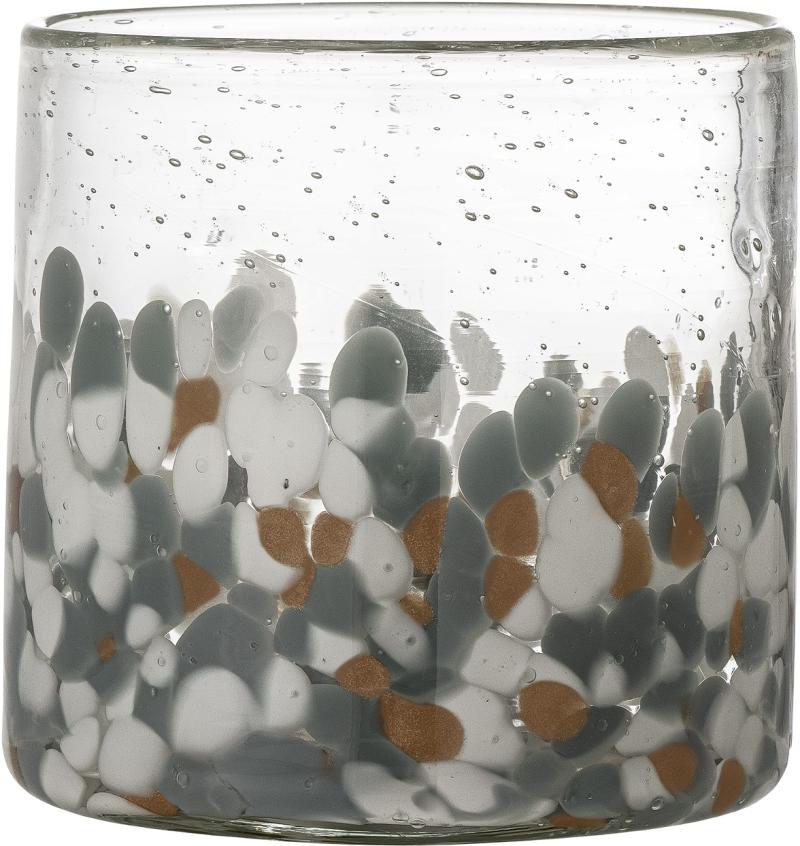 Lindie  Fyrfadsstage  Brun  Glas
