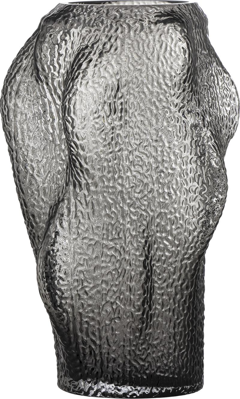 Elegant Khalid Vase i Grå Glas fra Bloomingville