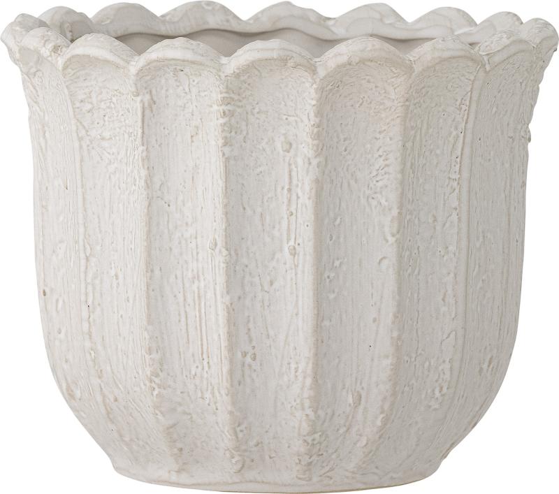 Chaca Urtepotteskjuler i Hvid Stentøj - Elegant Design