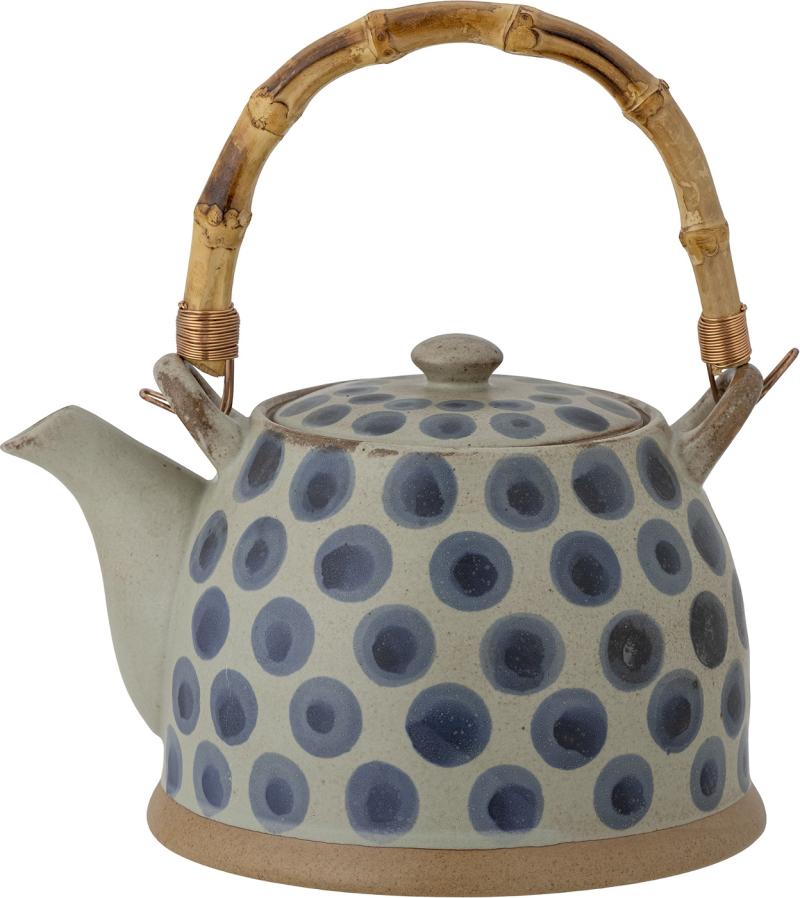 Tinni Tekande i Blå Stentøj - Elegant Dansk Design