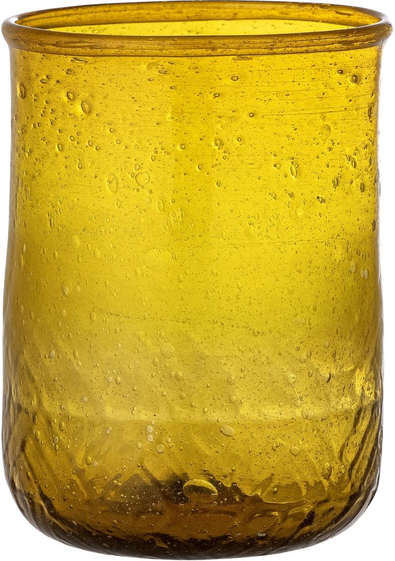 Talli Drikkeglas i Gul - Genanvendt Glas fra Bloomingville