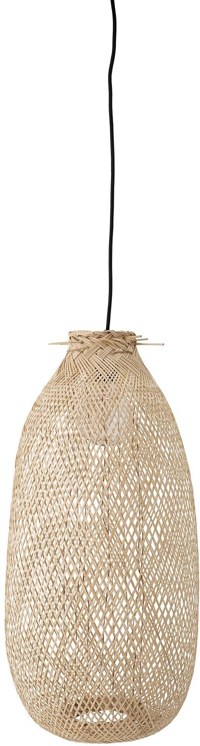 Elegant Aflang Pendel i Flettet Bambus fra Bloomingville