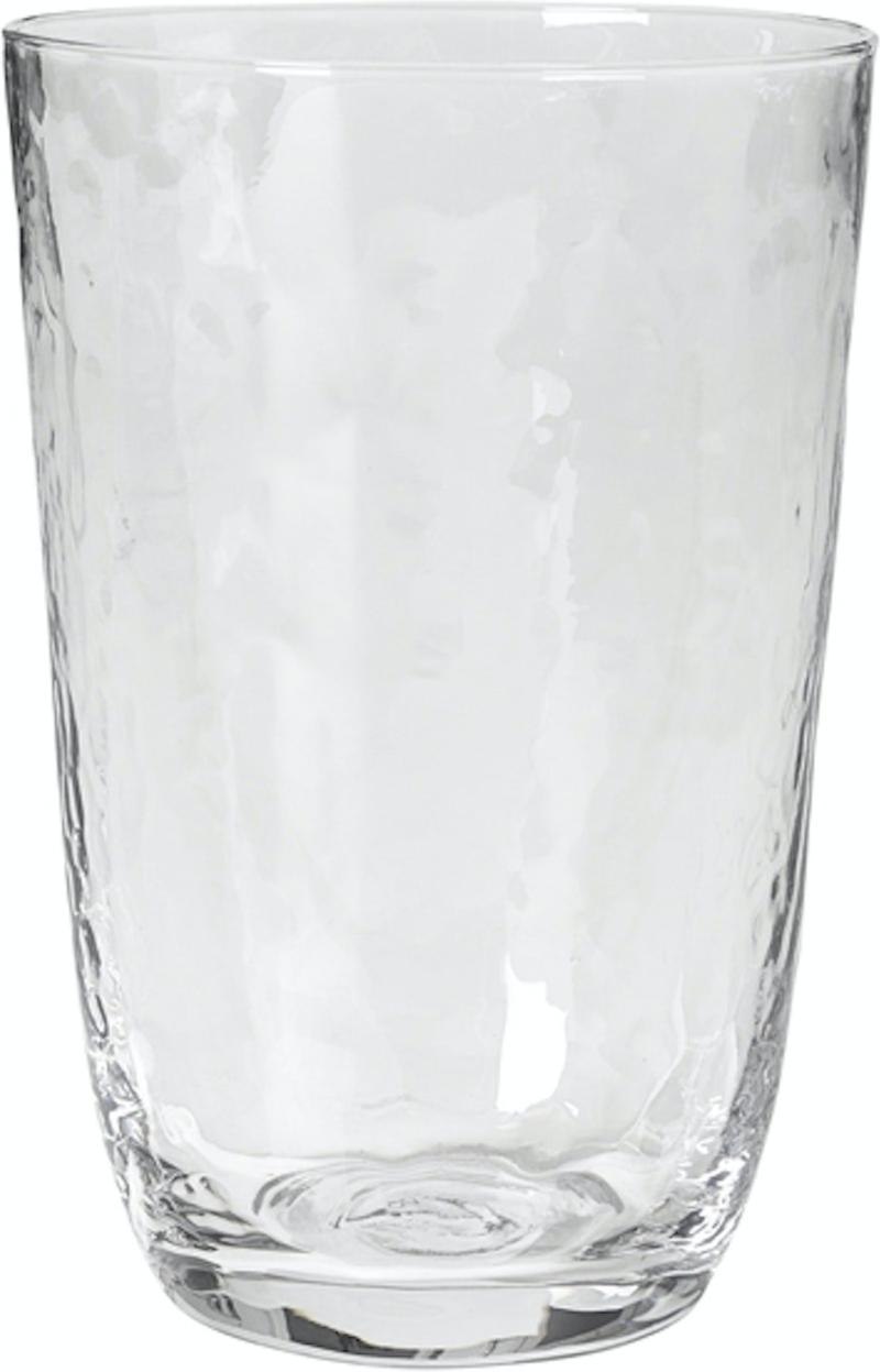 Hammered Drikkeglas Klar H9 2x13