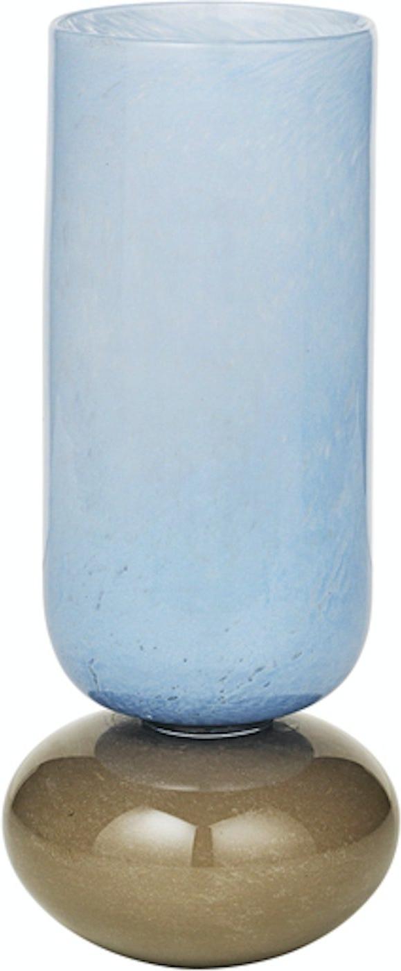Dorit Vase i Blå - Mundblæst Glas til Dekoration