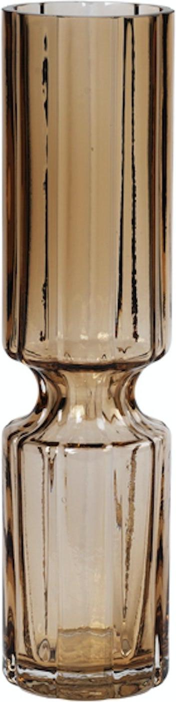Elegant orange hyacintvase i mundblæst glas - Broste