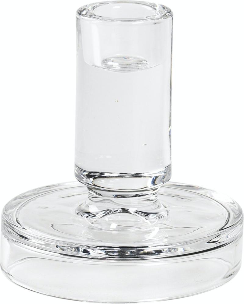 Petra Lysestage i Klar Glas - H10x11 cm