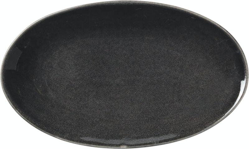 Nordic Coal Grå Stentøjsfad - Elegant Borddækning