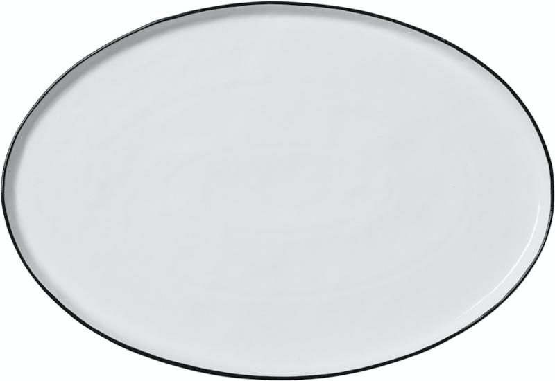 Saltfad i Hvid og Sort - Porcelæn fra Broste Copenhagen