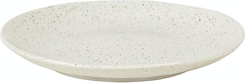 Nordic Vanilla Desserttallerken i Creme - Stentøjtilbud!