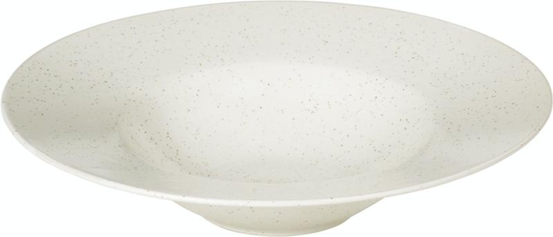 Nordic Vanilla Pastatallerken i Creme - Stentøjstilbud