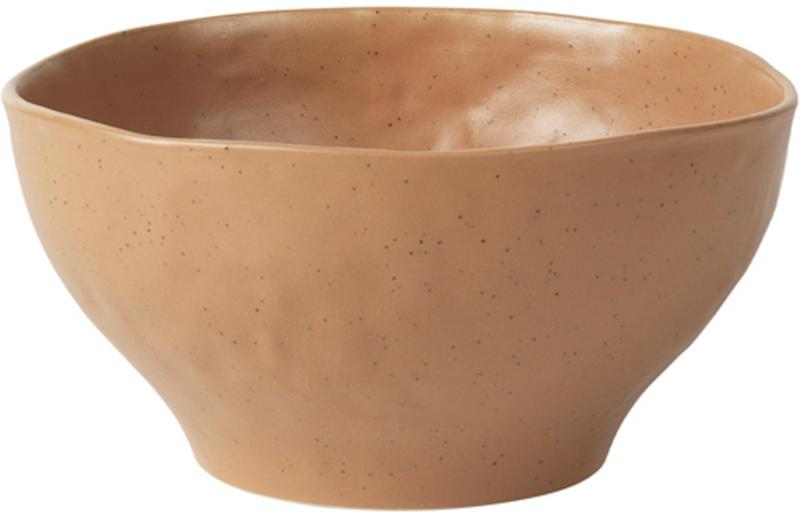 Broste Copenhagen Orange Porcelæn Skål - H15x7 cm