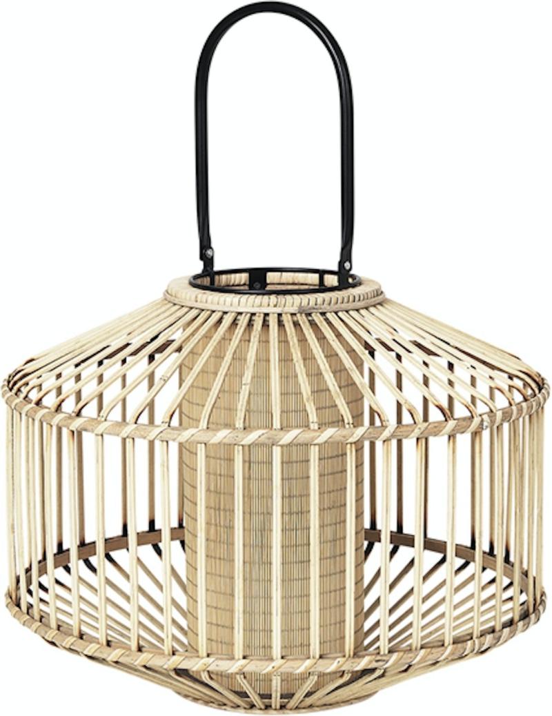 Flax Lanterne i Naturfarve - H40x30 cm Bambus