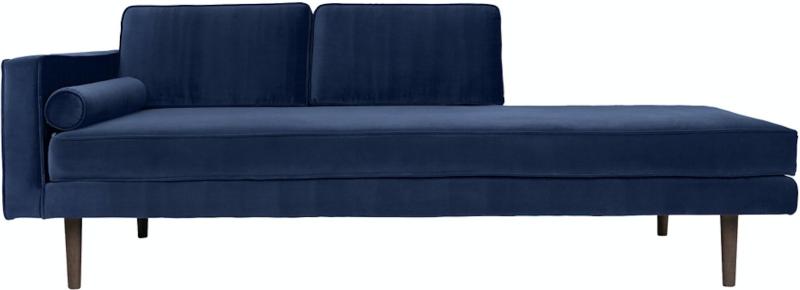Wind  Chaiselong  Mørkeblå  H74x88x200    Velour