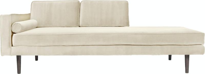 Wind  Chaiselong  Hvid  H74x88x200    Velour
