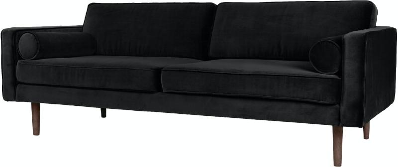 Wind  Sofa  Sort  H74x88x200    Velour