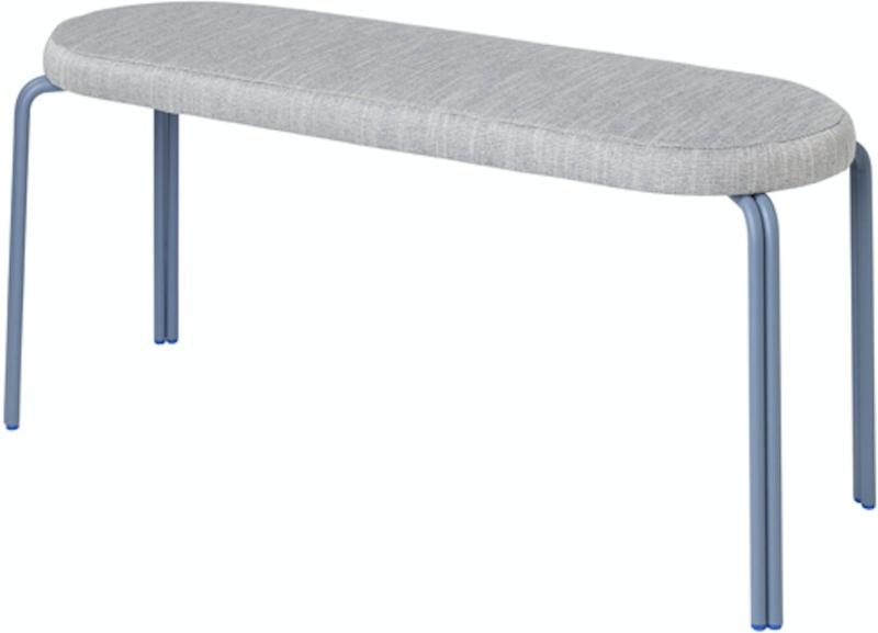 Oda   -personers Sofa  Blå Grå  H46x36x110    Tekstil