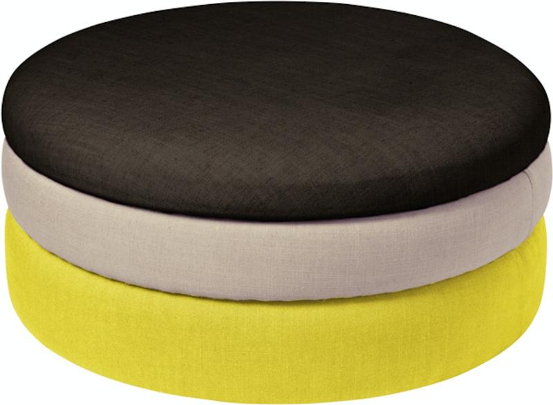 Pond Puf i Sort og Natur - H68x30 cm fra Broste Copenhagen