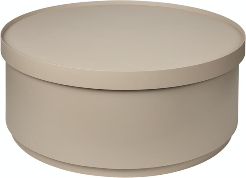 Ninna Sofabord med Opbevaring - Beige - H75 cm