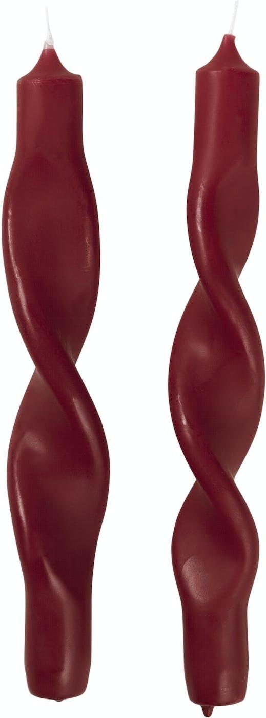 Twist Stearinlys Rød H2 4x23 Paraffinvoks Sæt Stk