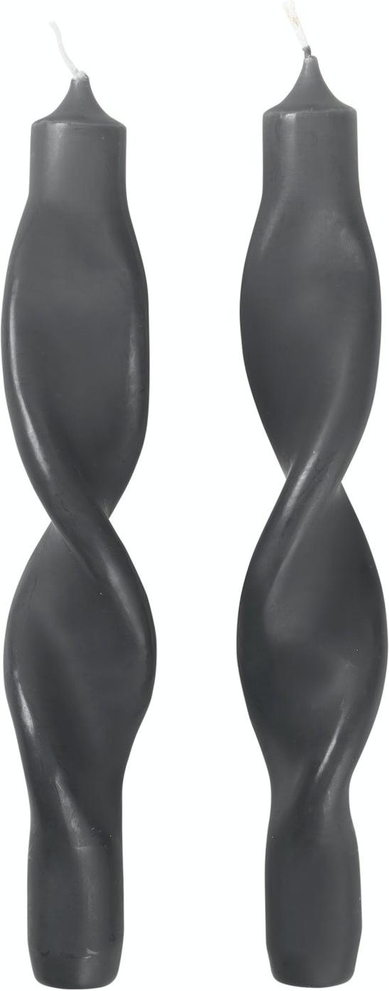 Twist Stearinlys Sort H2 4x23 Paraffinvoks Sæt Stk