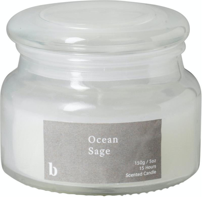 Ocean Sage Duftlys H10x8 Paraffinvoks