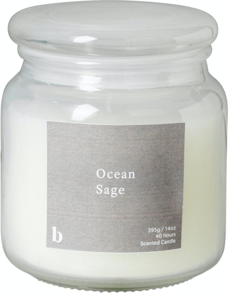 Ocean Sage Duftlys H10x11 Paraffinvoks