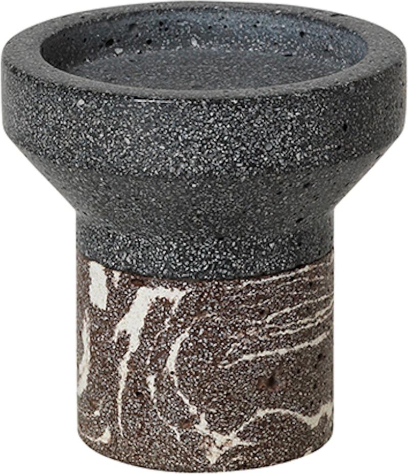 Idun Lysestage i Grå Brun - Terrazzo Design
