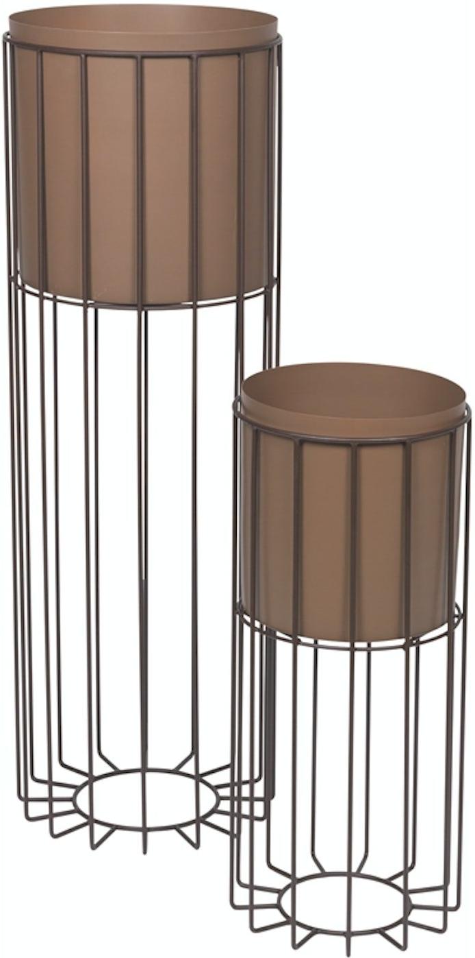 Fenja Vase Stander i Brun Jern - Unik Dekoration