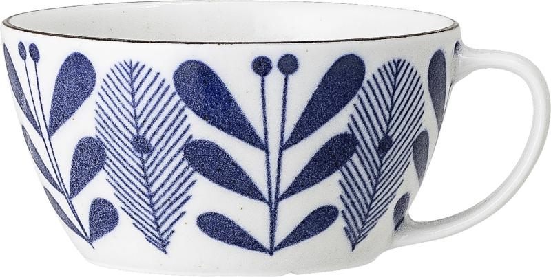 Camellia Blå Porcelænskop - Håndlavet Skønhed