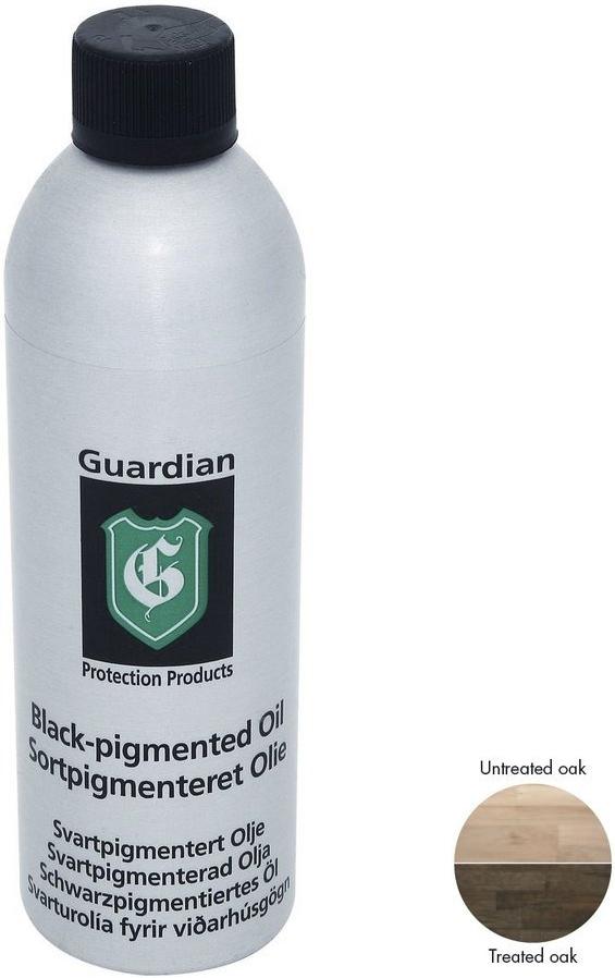 Sortpigmenteret Olie til Pleje af Træ - 400 ml