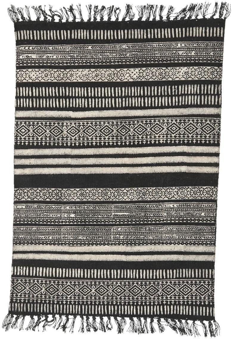 Stack Gulvtæppe i Sort og Grå - 160x230 cm