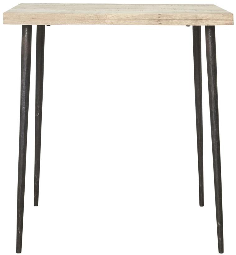 Slated Spisebord i Natur Jern - Perfekt til Små Rum