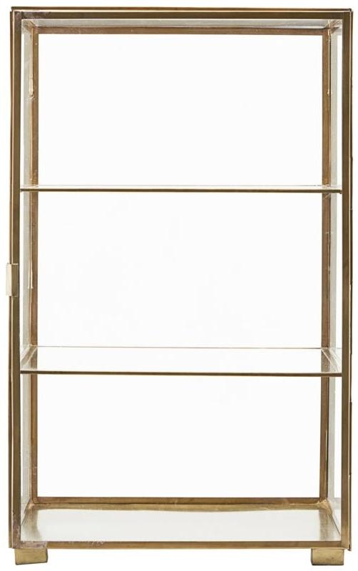 Glass  Displaybokse  Messing  Glas Messing