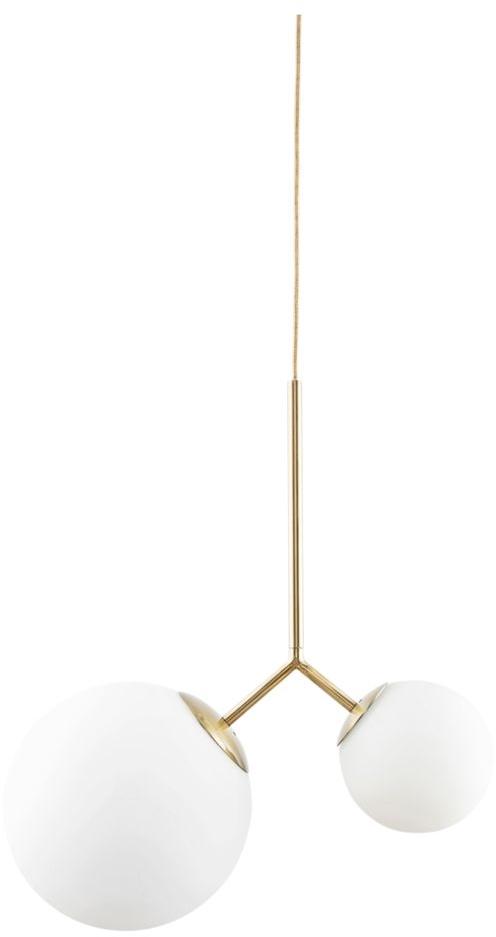 Twis Pendel Lampe Hvid - Elegant Loftlampe 70 cm