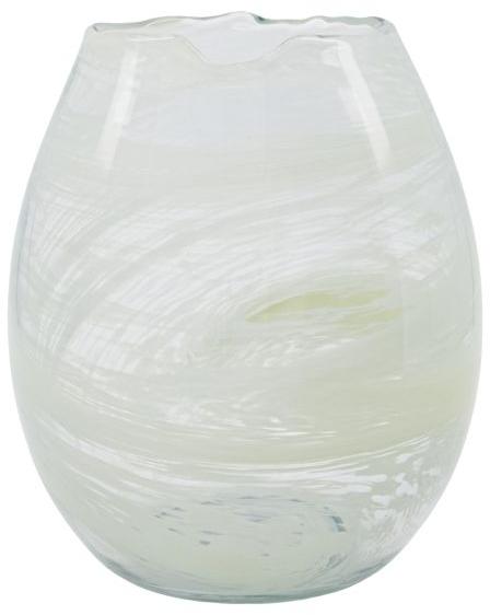 Jupiter Vase i Lysegrøn - Håndlavet Glasdekorasjon