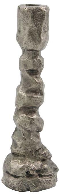 Raku  Lysestage  Antik Sølv  H7x25