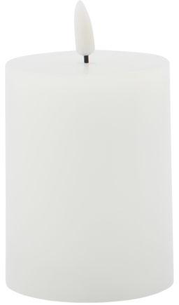 LED Bloklys Hvid 7,5x10 cm - Perfekt til Hyggeaftener