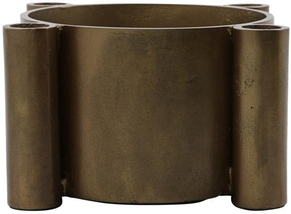 Four Lysestage i Antik Messing - Elegant Design til Hjemmet